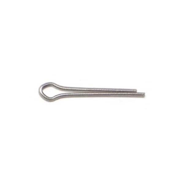 Midwest Fastener 1/16" x 1/2" 18-8 Stainless Steel Cotter Pins 40PK 74801 - main